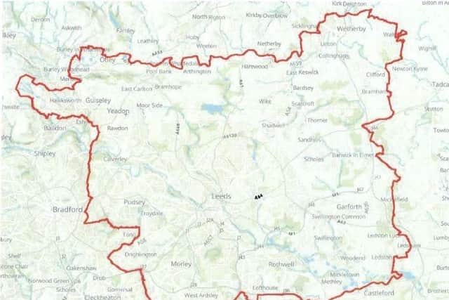 A map showing the areas covered by the order has been shared. Image: West Yorkshire Police