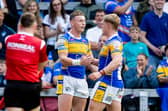 Leeds Rhinos' Harry Newman, left and James McDonnell, who are both in the England train-on squad. Picture by Allan McKenzie/SWpix.com.