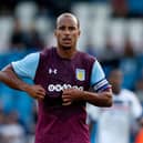 TELFORD, ENGLAND - JULY 12: Gabriel Agbonlahor of Aston Villa during the Pre-Season Friendly between AFC Telford United and Aston Villa at New Bucks Head Stadium on July 12, 2017 in Telford, England. (Photo by Malcolm Couzens/Getty Images)