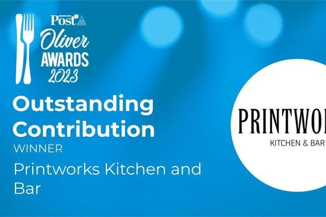 Printworks Kitchen and Bar was given the Outstanding Contribution Award, highlighting the brilliant work of its young chefs and hospitality staff who are the rising stars of the industry. The judges said that at a time when the industry is crying out for new talent, Printworks, a partnership with Leeds City College, is providing top notch food, drinks and service, supporting the development of up-and-coming talent as well as longstanding staff. The finalists were: Bobby Geetha at Fleur Restaurant; Dave Firth at the Dakota Hotel; Northern Imposters Productions; Singh’s Indian Street Food.