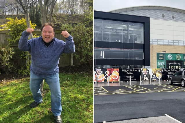 Michael Chappell, left, has landed a job at the new White Rose M&S Leeds megastore.