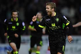 NON-LEAGUE MOVE: For ex-Leeds United midfielder Adam Clayton, pictured celebrating his strike in the 4-0 win against Championship hosts Nottingham Forest of November 2011. Photo by Laurence Griffiths/Getty Images.