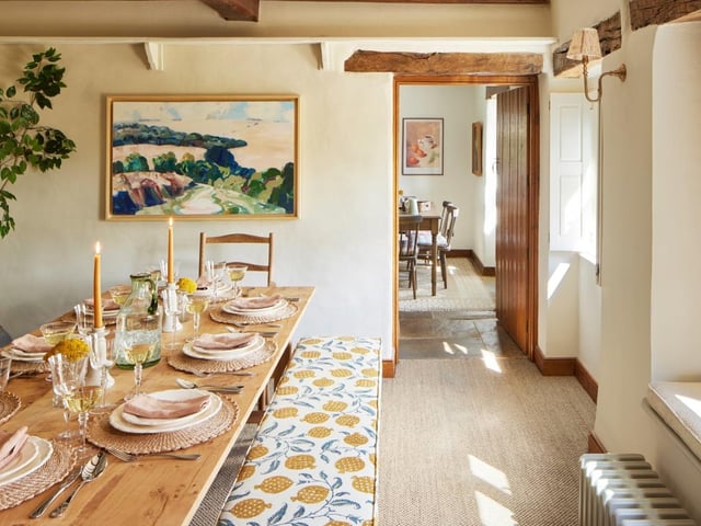 There is ample space for hosting with a dedicated breakfast and dining room.