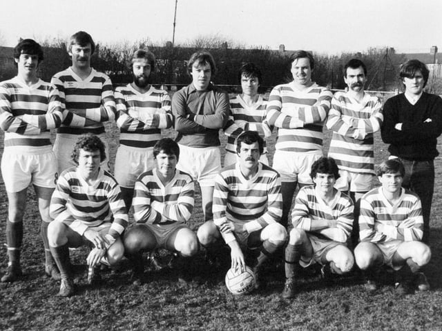Kippax Welfare, who played in the West Yorkshire League pictured in January 1982. Back row, from left are David Mosby, John Smart, Graham Strong, Mick Charles, Harry Bates, John Bennett, Stephen Bates and Paul Eastwood. Front row, from left, are Sean carritt, Simon Carritt, Ken Glendinning (captain), Nigel Tickner and Eric Young.