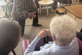 Memphis Pete, Elvis Presley tribute act, performing to residents at HC-One’s Colton Lodges Care Home