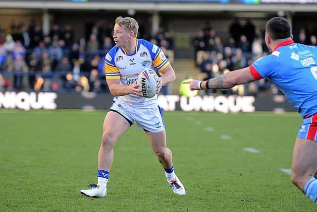 Australian full-back Lachie Miller, seen in action against Wakefield Trinity on Boxing Day, boasts electric pace, which is something Leeds Rhinos have lacked. Picture by Steve Riding.