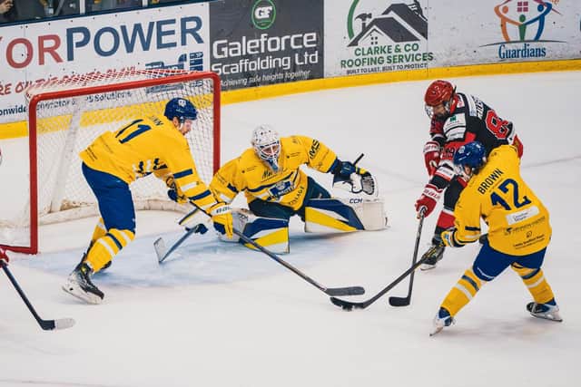 BIG NIGHT: Leeds Knights face a tough task to stop Swindon Wildcats taking their NIHL National league crown. Picture: Rob Halls/Knights Media.