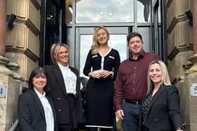 (left to right) Sonia Millar, Samantha Worsman, Jessica Hudson, Stuart Cretch, Rachel Alderson.