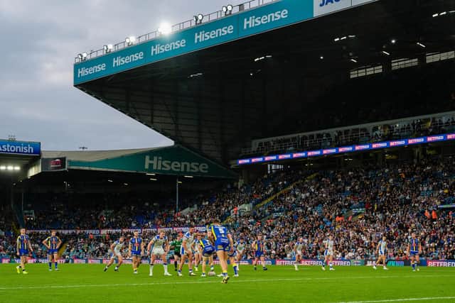 The YEP Rhinos fans jury weren't impressed with Elland Road as a Magic Weekend venue. Picture by Olly Hassell/SWpix.com.