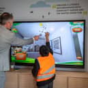 The Insight House featured interactive games that teach the importance of sustainable housebuilding