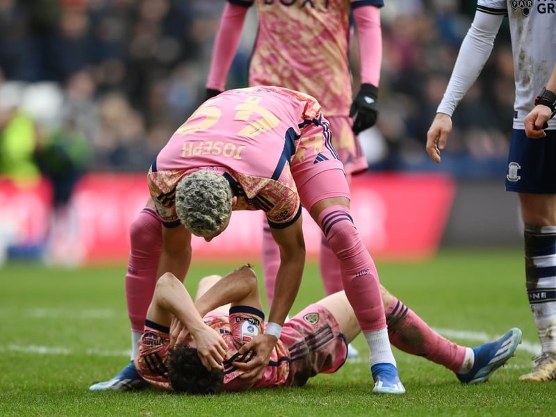 7 - A really admirable effort from the bench with Leeds down to ten men, trying his best to hold the ball up and often succeeding. One towering header to start a Whites counter had the away end roaring their approval.