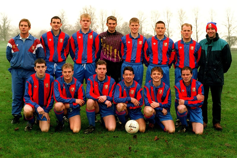 Rothwell Town who played in Division 2 of the West Yorkshire League pictured in November 1997. Back row, from left are Andy Leigh (manager), Ben Parker, Lee Poppleton, Mark Paul, Ian Tolan, Steve Thorp, Mick Allinson and Phil Oddy. Front row, from left, are Chris Paul, Steve Payne, David Ford, Ian Oldroyd, Richard Marshall and John Ford.