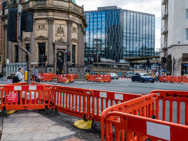 City Square remains a key point of congestion for drivers as work to pedestrianise the area is completed.