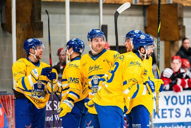 BATTLING THROUGH: Leeds Knights are dealing with injury adversity at the moment amid a schedule of six games in nine days. Picture: Kev Bland/Knights Media.