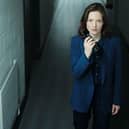 Holliday Grainger stars as Commander Rachel Carey in the new series of the BBC's hi-tech thriller The Capture (Picture: BBC/Universal International Studios/Laurence Cendrowicz)