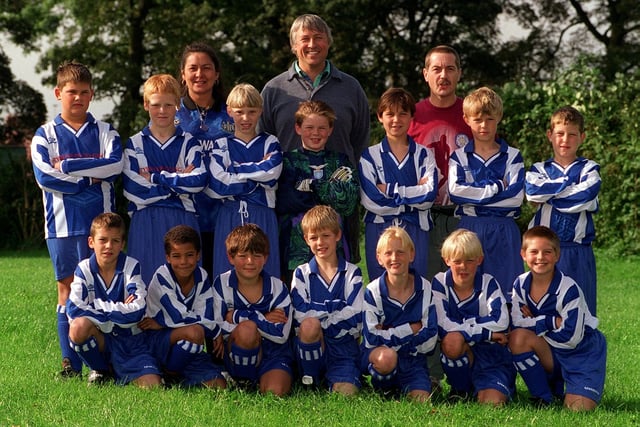 Seacroft Lions U-11s football team in September 1997/. Pictured, back row from left, are Louise Fletcher (manager), Chris Fletcher and Dave Wilson. Middle row, from left, are Phil Gleed, Scott Jones, Glenn Wood, Chris Pickersgill, Sam Fletcher, Michael Lee and Sam Cockerham. Front row, from left, are Neil Newton, Liam Douglas, Kieran Casey, Martyn Wigglesworth, Harris Speight, Paul Beckwith and James Wilson.