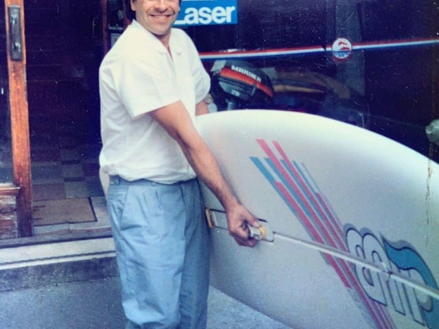 Dave here seen at his Sheffield shop back in the day