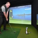 The application is for a golf simulator business in Guiseley. Pictured is a general shot of a gold simulator