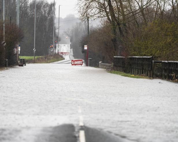 Storm Henk brought heavy rain and floods to Yorkshire at the start of 2024 - and Barnsdale Road, in Allerton Bywater was hit. 