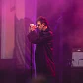 Ian McCulloch from Echo and the Bunnymen on stage.