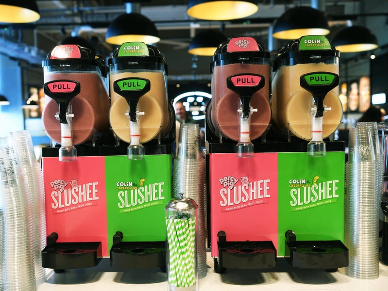 The ‘digital cafe’ will feature special Percy Pig and Colin the Caterpillar slushees - perfect for the warm summer sun.