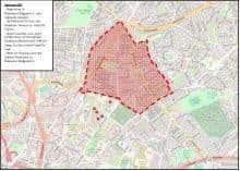 A map has been released showing which area is covered by the order. Image: West Yorkshire Police