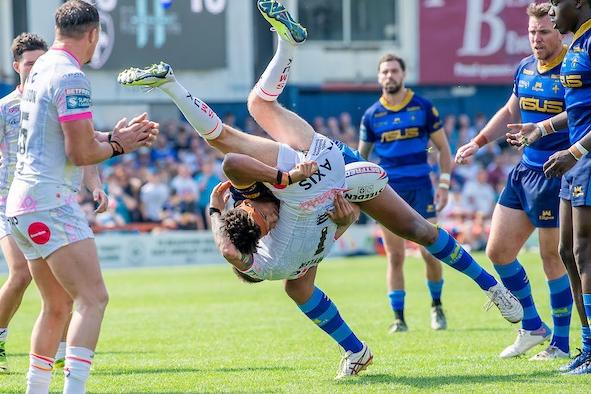 The challenge by Wakefield debutant Hugo Salabio on Richie Myler at Belle Vue in June had to be seen to be believed. It resulted in a seven-game ban.
