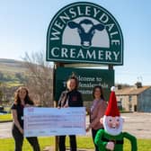Wensleydale Creamery and The Hawes Yarn Bombers have raised vital funds for Yorkshire Air Ambulance.