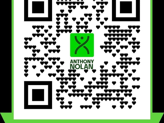 QR code to scan and donate with a smartphone