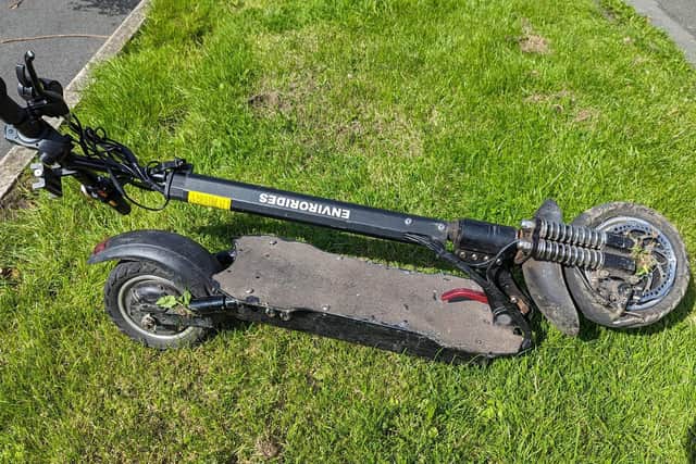 Police seized the e-scooter in Middleton (Photo by West Yorkshire Police)