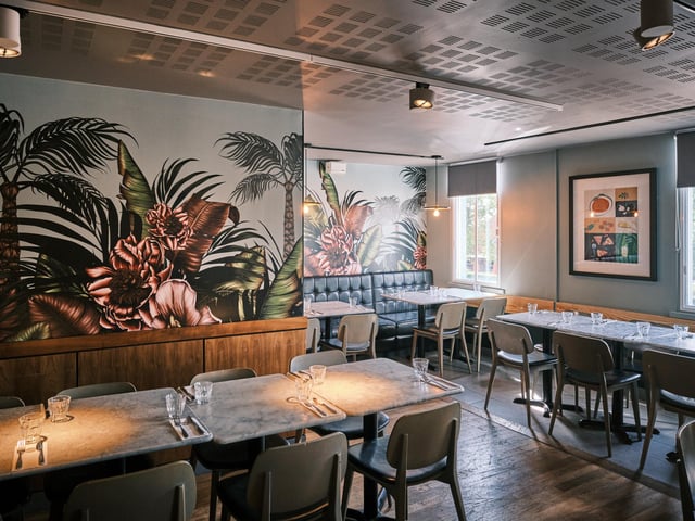 The new wallpaper has been hand-drawn by Charlotte Jade Wallpaper