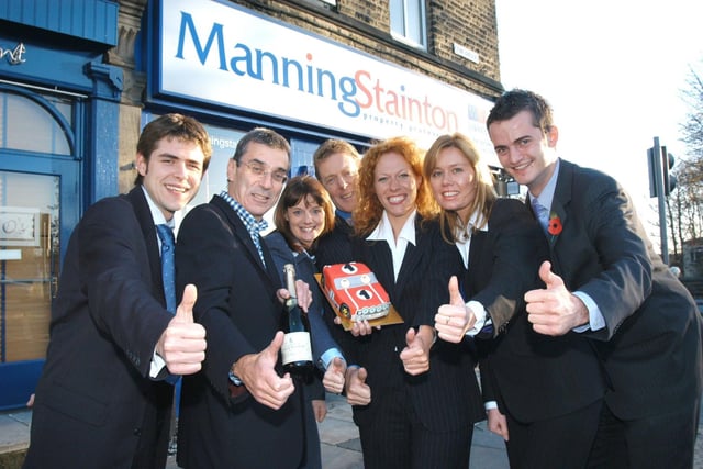 Staff from the Guiseley office of Manning Stainton estate agents pictured in November 2003.