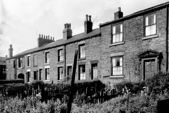 Macedo Terrace, on the left is Goxhill Place, pictured in July 1958.