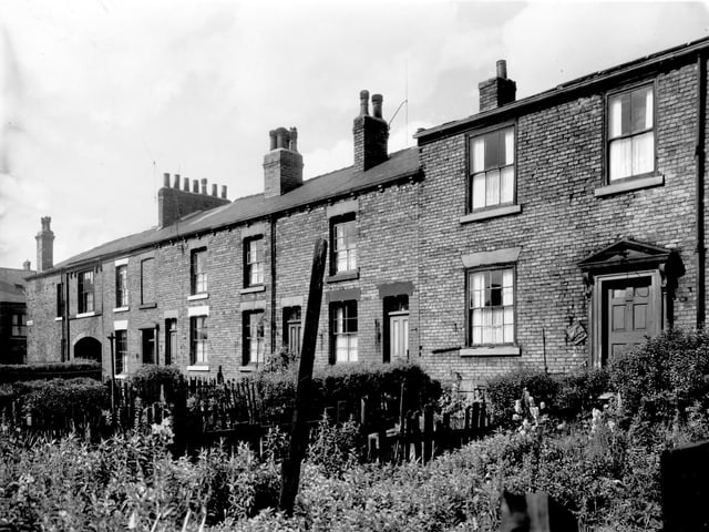 Macedo Terrace, on the left is Goxhill Place, pictured in July 1958.