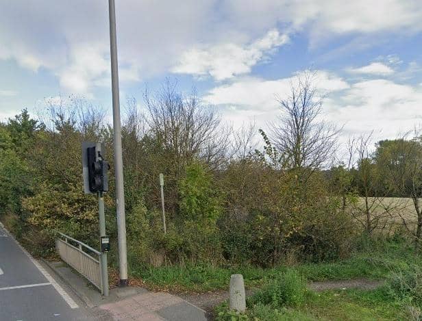 The proposed site for the battery farm, off Newton Lane in Allerton Bywater (Photo by Google Maps 2022)
