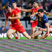 Brodie Croft scored his 11th try in eight Super League appearances when Leeds Rhinos beat Catalans Dragons last Friday. Picture by Allan McKenzie/SWpix.com.