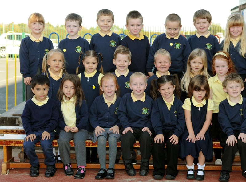 Happy times at Hedworth Lane Primary School, in Boldon Colliery. Here is Mrs Kane's reception class in 2014.