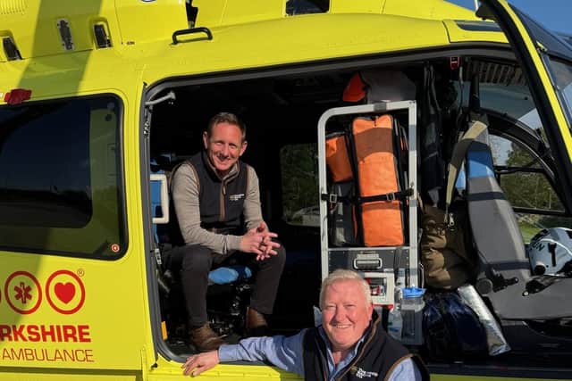 Paul Hanagan (top) and Phil Hawthorne from The Good Racing Company visited YAA last week