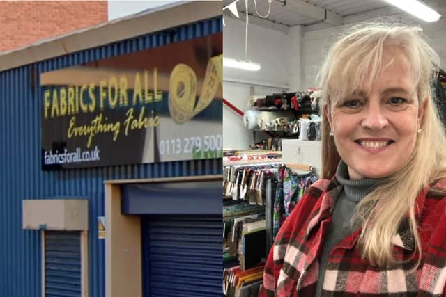 Sarah Johnston opened Fabrics For All in Armley five years ago