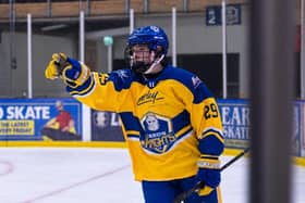 ON SONG: Josh Hartley has started the season brightly for Leeds Knights II - scoring eight goals and seven assists in just eight appearances. Picture: Danny Rich/Knights Media.
