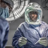 Orthopaedic surgeon Joe Aderinto, who stars in the new BBC Two documentary Saving Lives in Leeds (Photo: Ryan Mcnamara)