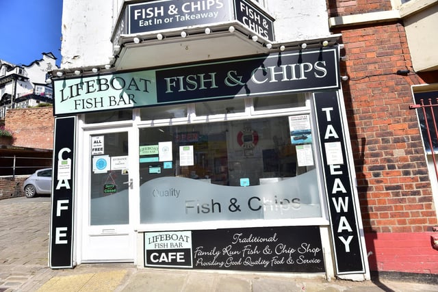 Lifeboat Fish Bar in Scarborough is rated 5 stars on Tripadvisor, and won a Traveller's Choice Award in 2022. Visitors said: "We found out today why it’s the No 1 restaurant in Scarborough. Everything about it was as described in other reviews. Absolutely brilliant & I don’t usually do reviews!"