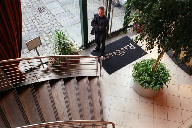 Paul Heathcote, award-winning chef, pictured at the Rascasse restaurant that he had just bought for £400,000 at Canal Wharf, Leeds, in October, 2002.