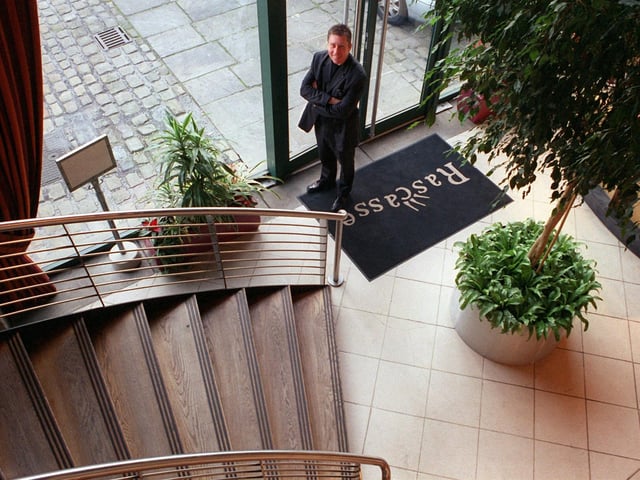 Paul Heathcote, award-winning chef, pictured at the Rascasse restaurant that he had just bought for £400,000 at Canal Wharf, Leeds, in October, 2002.