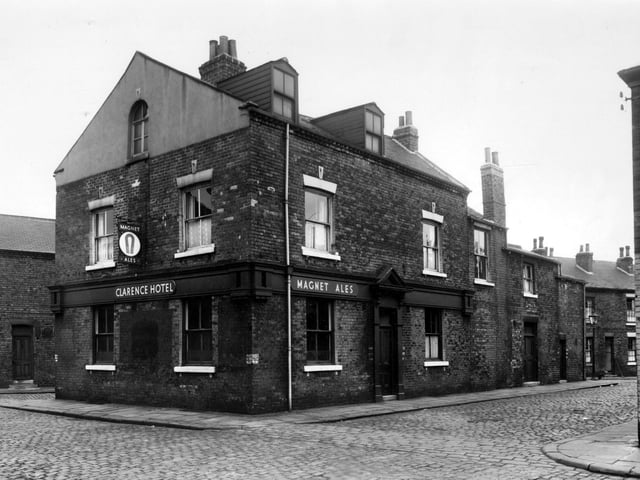 The Clarence Hotel on Orchard Street in August 1958. The landlord at this time was listed as Frank Pakes.