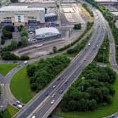 The M621 will be widened near to the junction for Elland Road over the next few weeks. Photo: National Highways