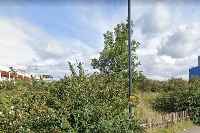The site to be developed off Sayner Lane, just south of Leeds Dock.