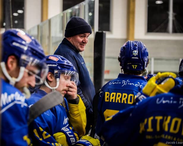 READY, WILLING AND ABLE: Leeds Knights get their NIHL National play-off campaign underway tonight at home to Hull Seahawks. Picture: Jacob Lowe/Knights Media.