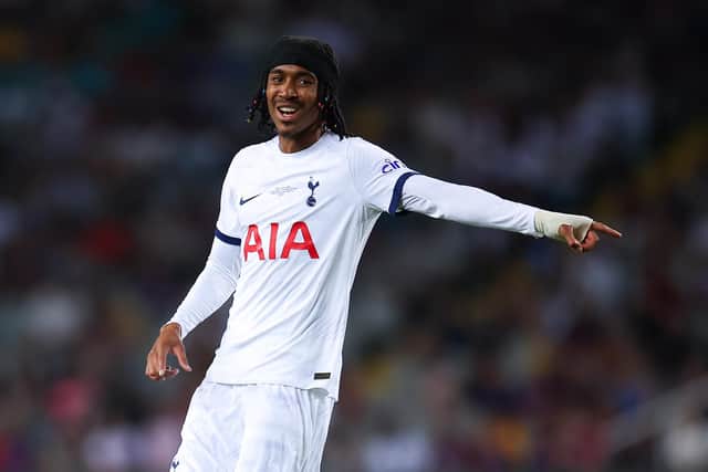 WHITES POSSIBLE: Tottenham Hotspur full-back Djed Spence. Photo by Eric Alonso/Getty Images.