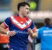 Seth Nikotemo, seen during Wakefield Trinity's Christmas fixture at Leeds Rhinos, will miss next week's Super League rematch. Picture by Tony Johnson.